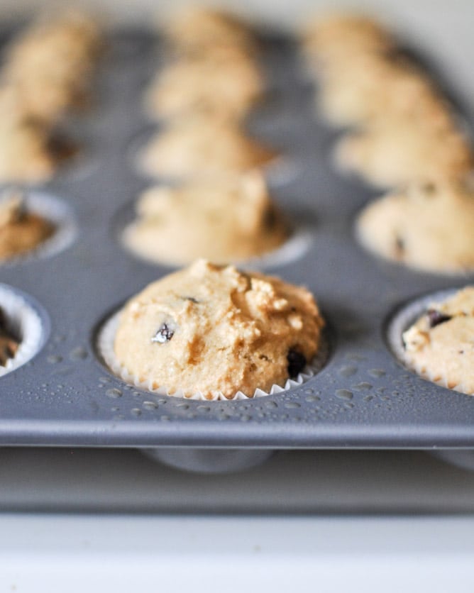 Mini Whole Wheat Chocolate Chip Muffins I howsweeteats.com Mini Whole Wheat Chocolate Chip Muffins I howsweeteats.com