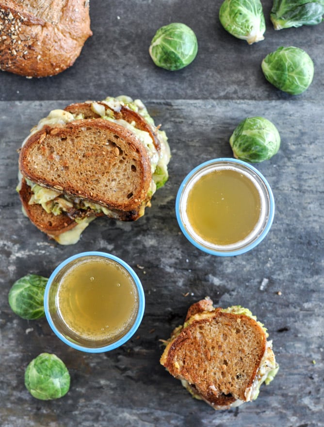 Balsamic Brussels Sprouts Grilled Cheese I howsweeteats.com Balsamic Brussels Sprouts Grilled Cheese I howsweeteats.com