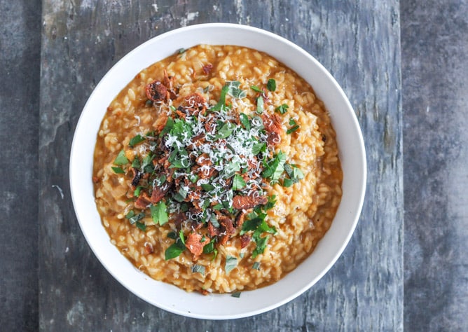 Roasted Sweet Potato Risotto I howsweeteats.com Roasted Sweet Potato Risotto I howsweeteats.com