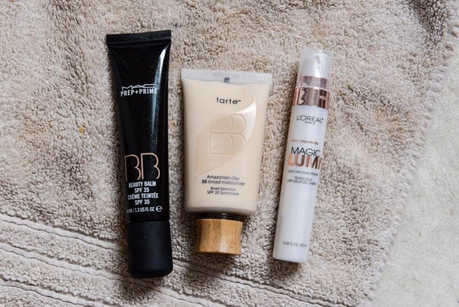 MAC BB cream, tarte BB moisturizer, loreal lumi primer I howsweeteats.com MAC BB cream, tarte BB moisturizer, loreal lumi primer I howsweeteats.com