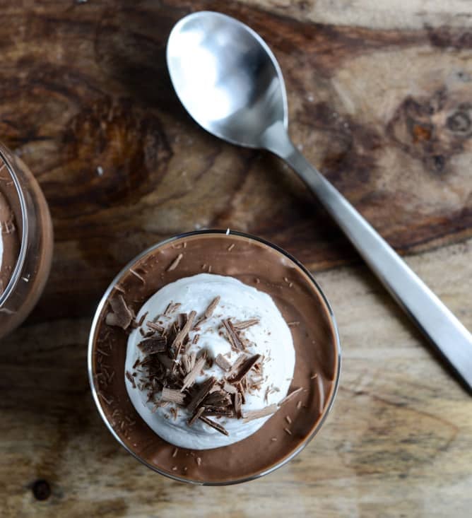 Milk Chocolate Mousse with Coconut Whipped Cream I howsweeteats.com Milk Chocolate Mousse with Coconut Whipped Cream I howsweeteats.com