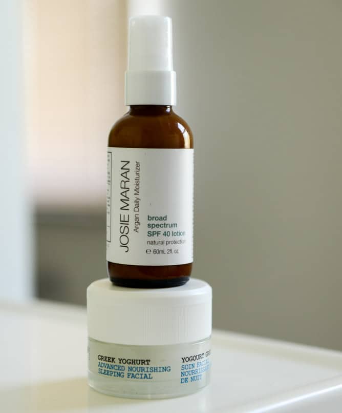 Josie Maran Daily Moisturizer and Korres Greek Yogurt Facial I howsweeteats.com Josie Maran Daily Moisturizer and Korres Greek Yogurt Facial I howsweeteats.com