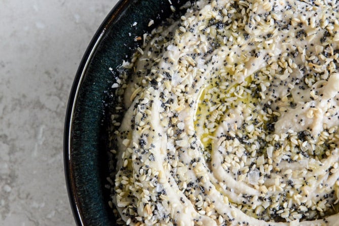 Everything White Bean Hummus I howsweeteats.com Everything White Bean Hummus I howsweeteats.com