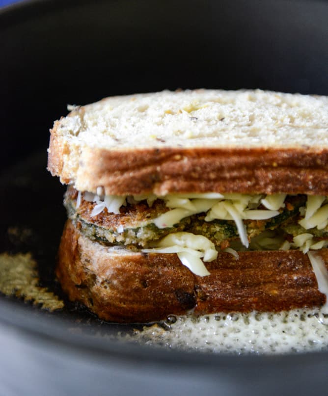 Crispy Zucchini Grilled Cheese with Dijon Horseradish Aioli I howsweeteats.com Crispy Zucchini Grilled Cheese with Dijon Horseradish Aioli I howsweeteats.com