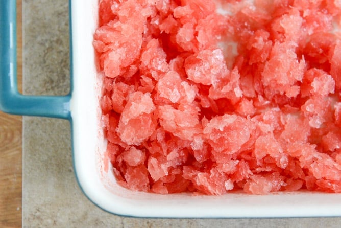 Boozy Watermelon Granitas with Coconut Whipped Cream I howsweeteats.com Boozy Watermelon Granitas with Coconut Whipped Cream I howsweeteats.com