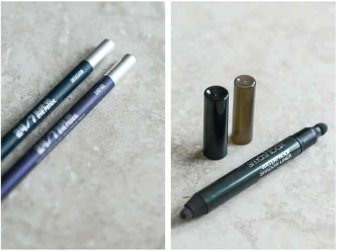 Urban Decay 24/7 Liner in Invasion and Empire, Smashbox Shadow Liner in Ivy I howsweeteats.com Urban Decay 24/7 Liner in Invasion and Empire, Smashbox Shadow Liner in Ivy I howsweeteats.com