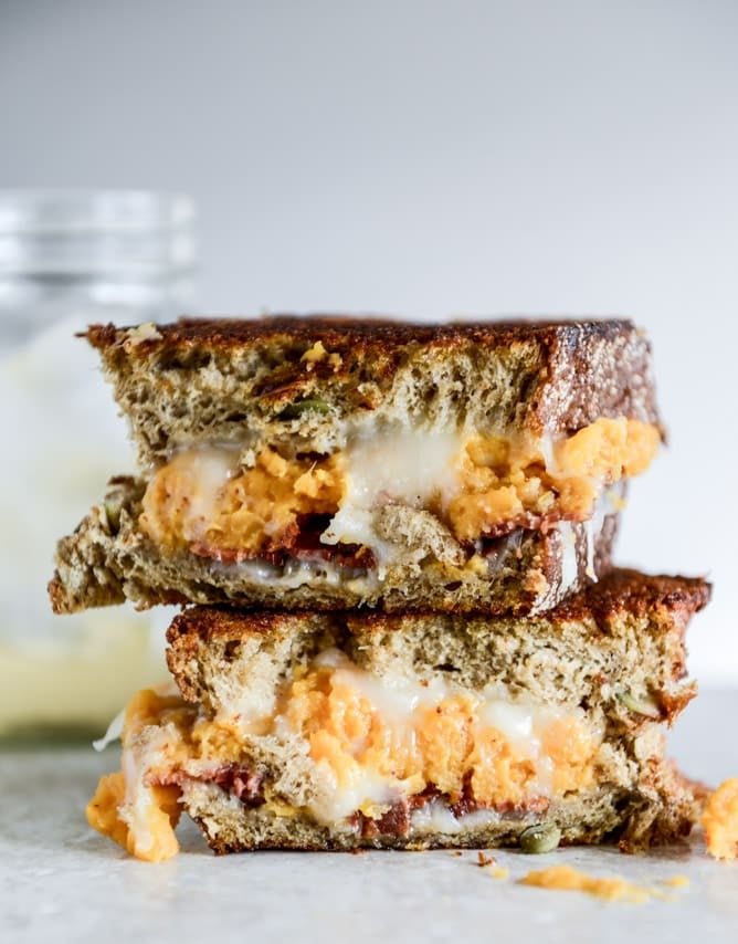 Leftover Sweet Potato Casserole, Brie and Bacon Grilled Cheese I howsweeteats.com Leftover Sweet Potato Casserole, Brie and Bacon Grilled Cheese I howsweeteats.com