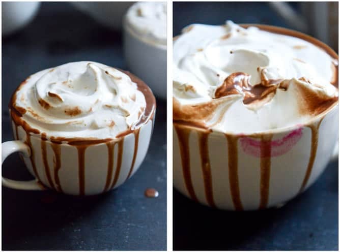 Toasted Marshmallow Cream Hot Chocolate I howsweeteats.com Toasted Marshmallow Cream Hot Chocolate I howsweeteats.com