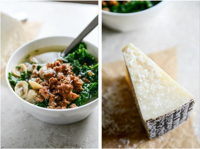 Spicy Sausage, Kale and Whole Wheat Orecchiette Soup I howsweeteats.com Spicy Sausage, Kale and Whole Wheat Orecchiette Soup I howsweeteats.com