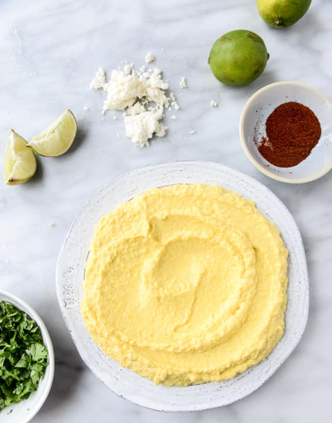 whipped mexican grilled corn dip I howsweeteats.com