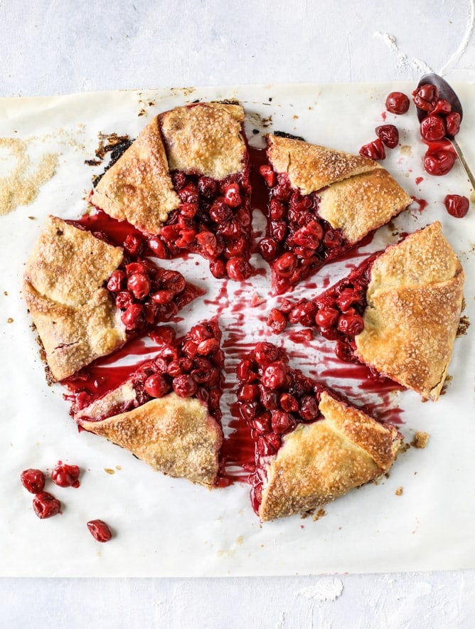 the best sour cherry galette I howsweeteats.com