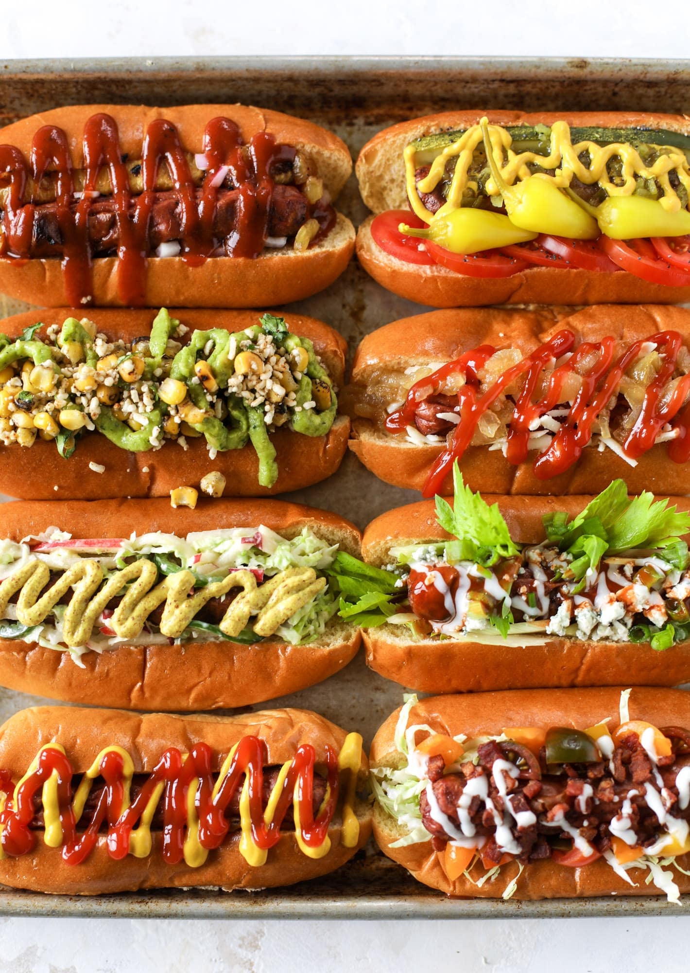 Nothing screams summer more than a hot dog bar! Grab your buns and dogs and a whole lot of toppings. This is super fun and delicious!
