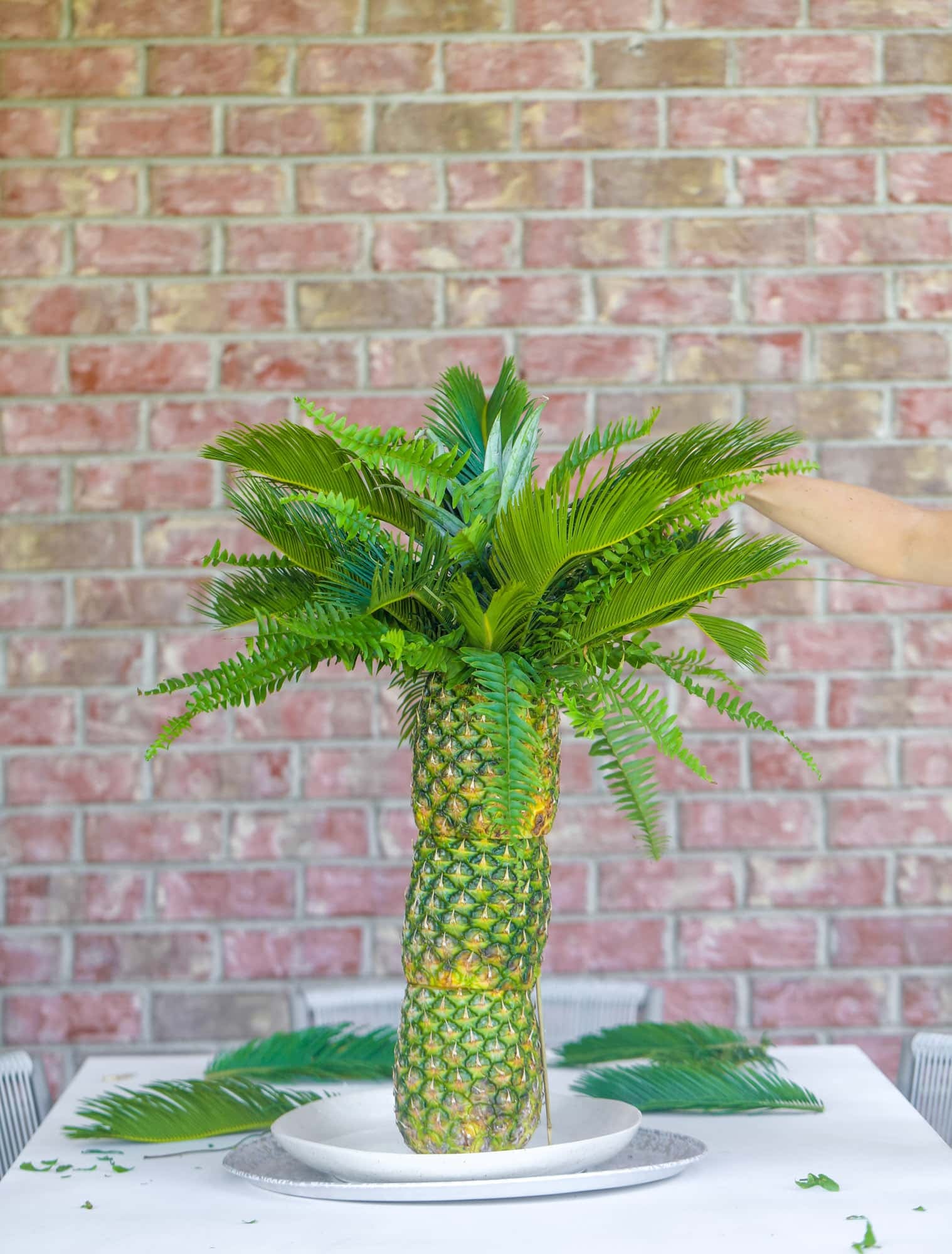 adding the ferns!