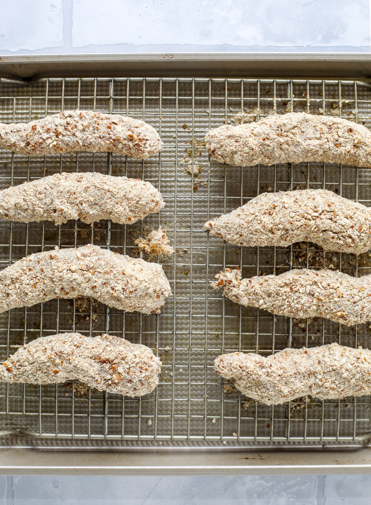 pretzel crusted chicken fingers