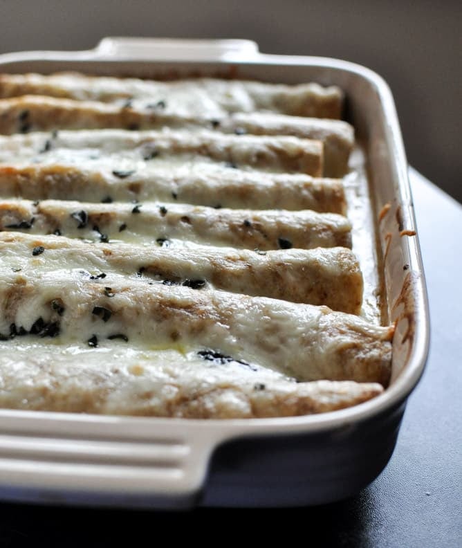 Butternut Squash Enchiladas I howsweeteats.com
