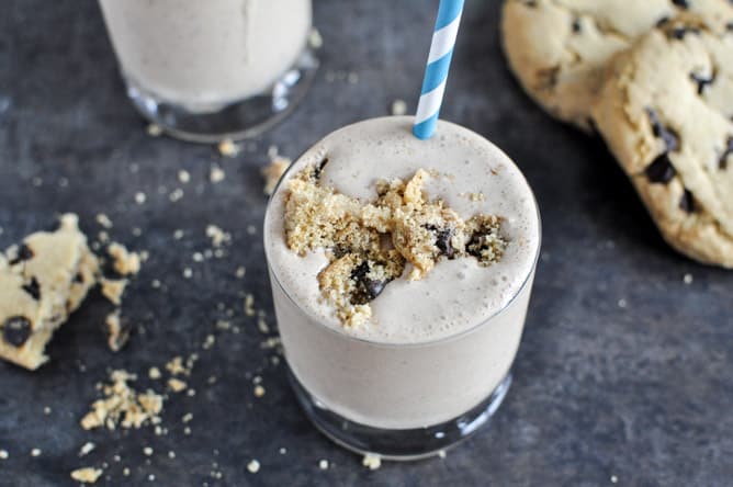 Chocolate Chip Cookie Bailey's Milkshakes I howsweeteats.com