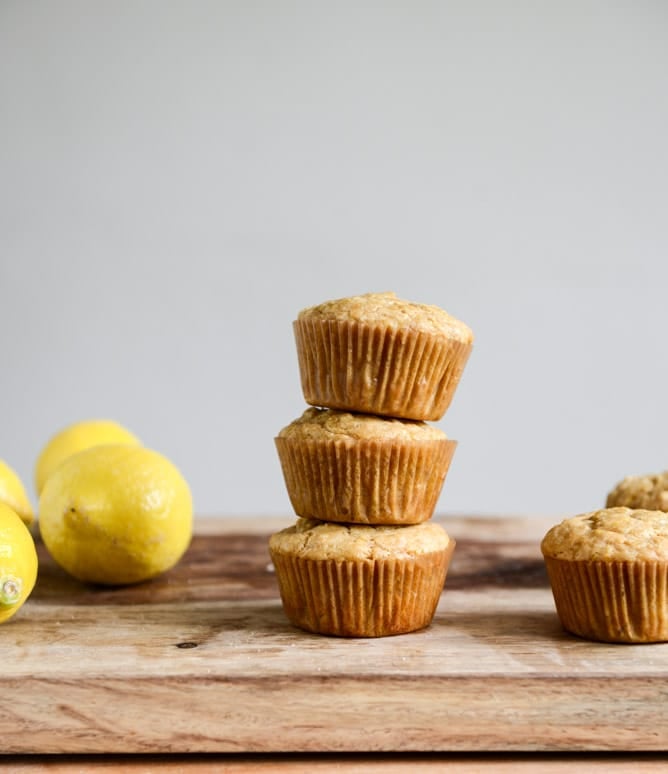 Brown Sugar Lemon Mascarpone Muffins I howsweeteats.com