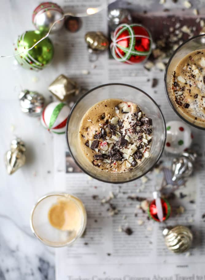 how to make peppermint affogato (video!) I howsweeteats.com 