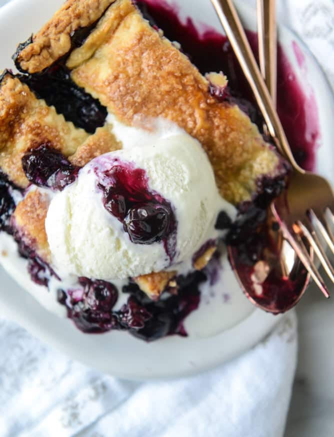 blueberry slab pie