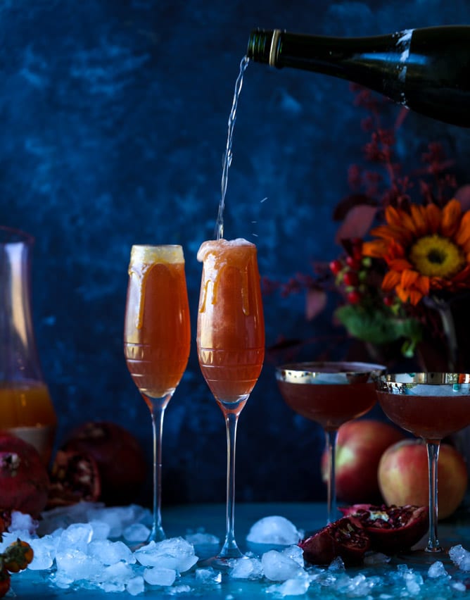 pomegranate cider mimosas and 25 of the best fall cocktails