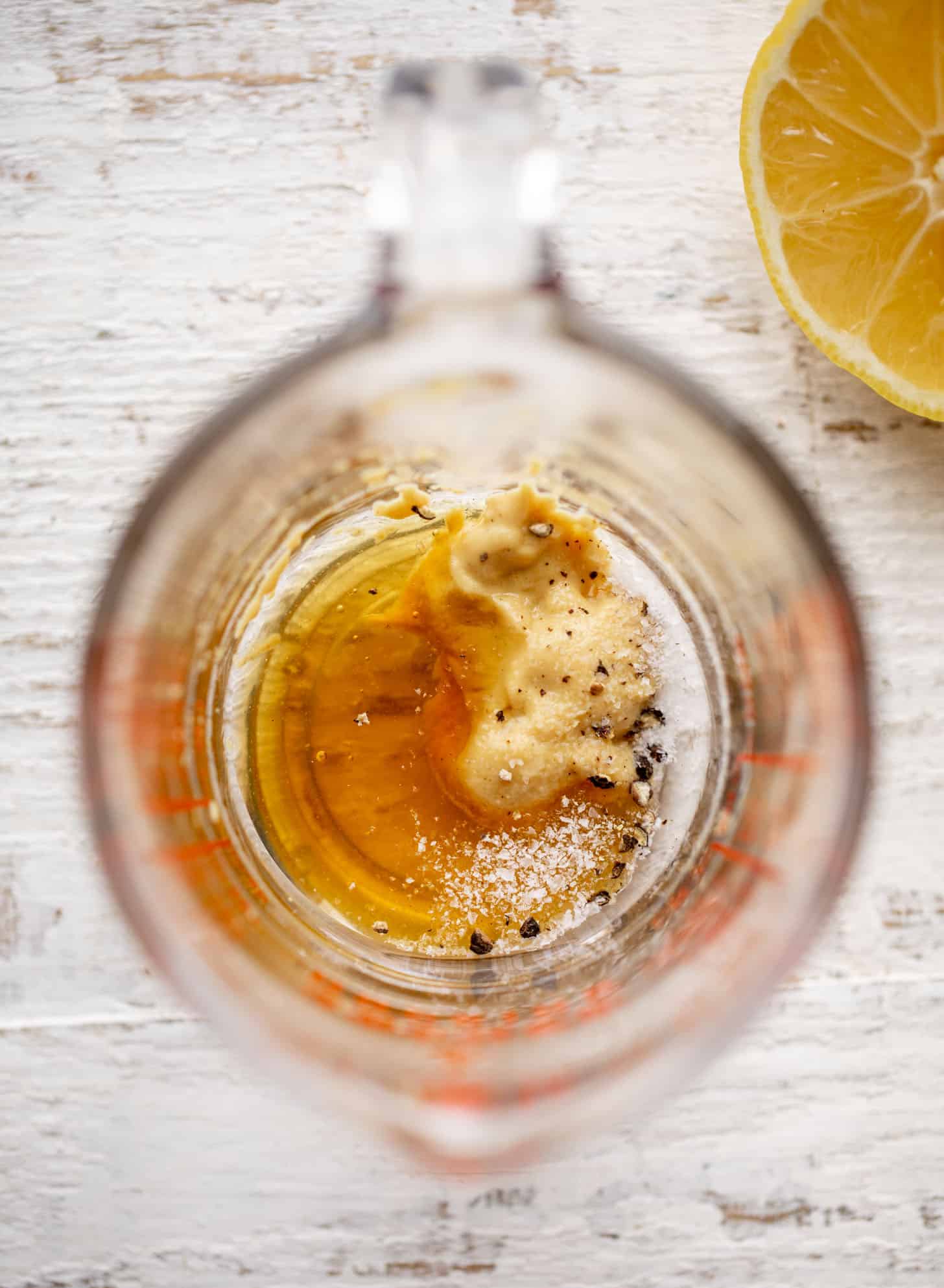lemon juice, dijon, honey for vinaigrette