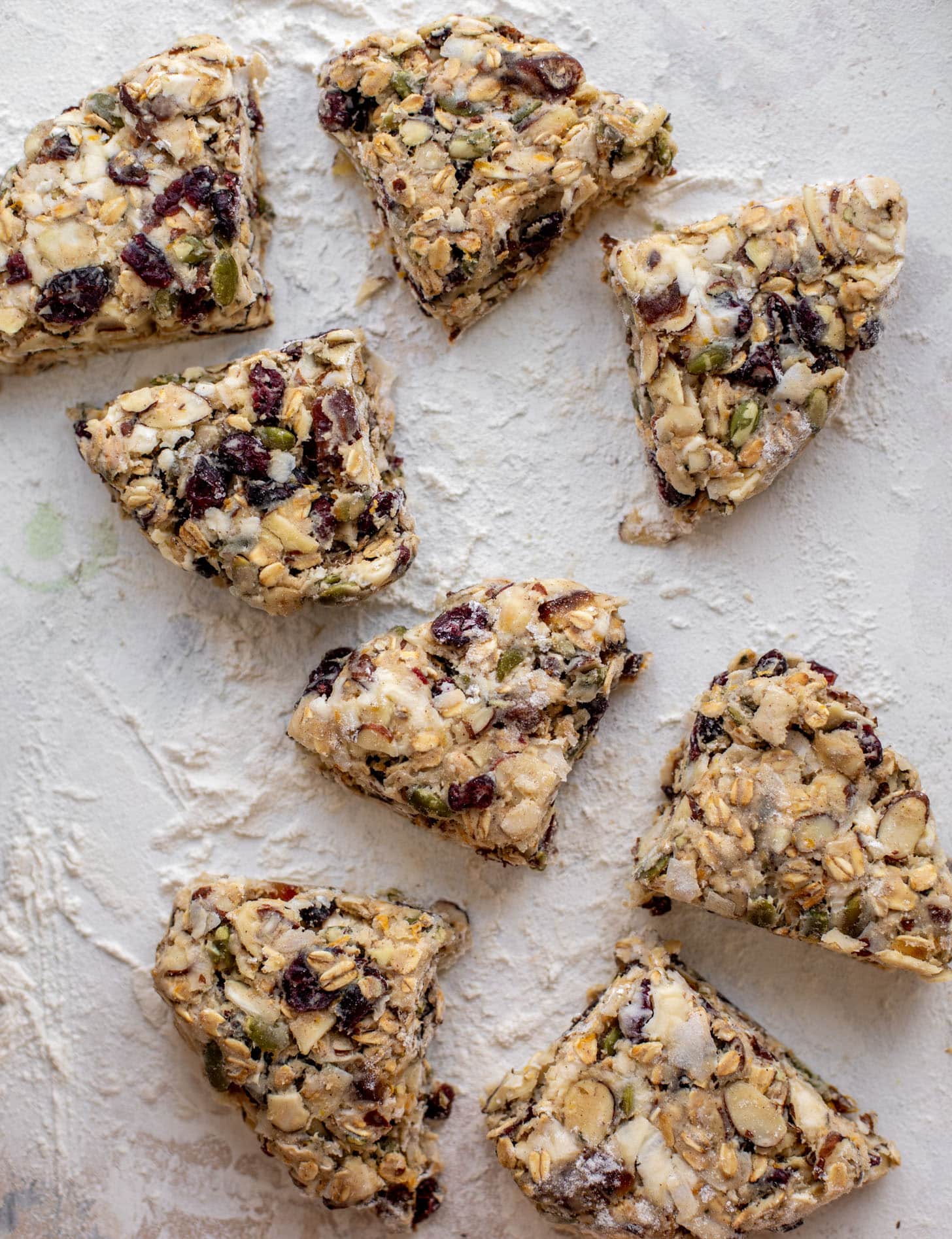 granola scone dough