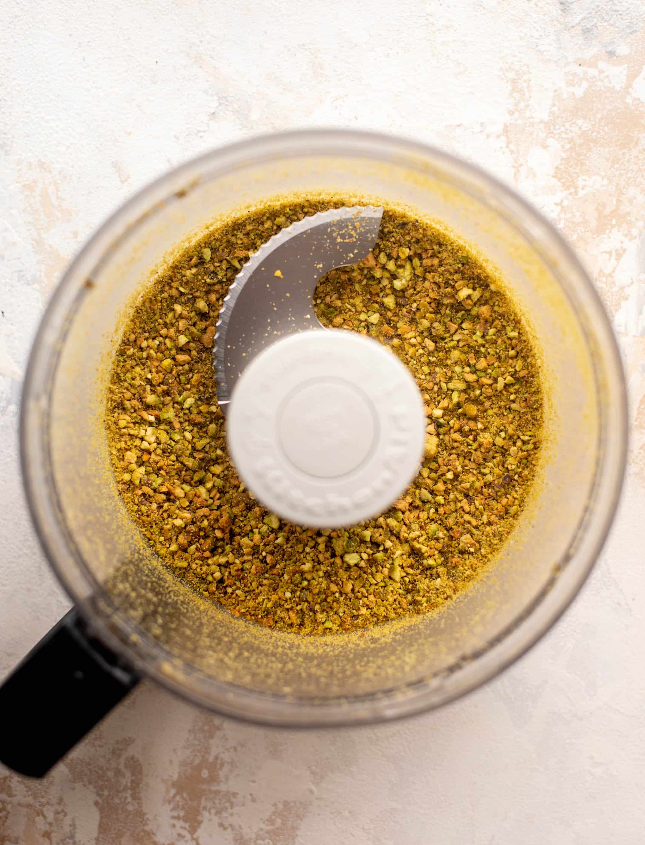 crushed pistachios