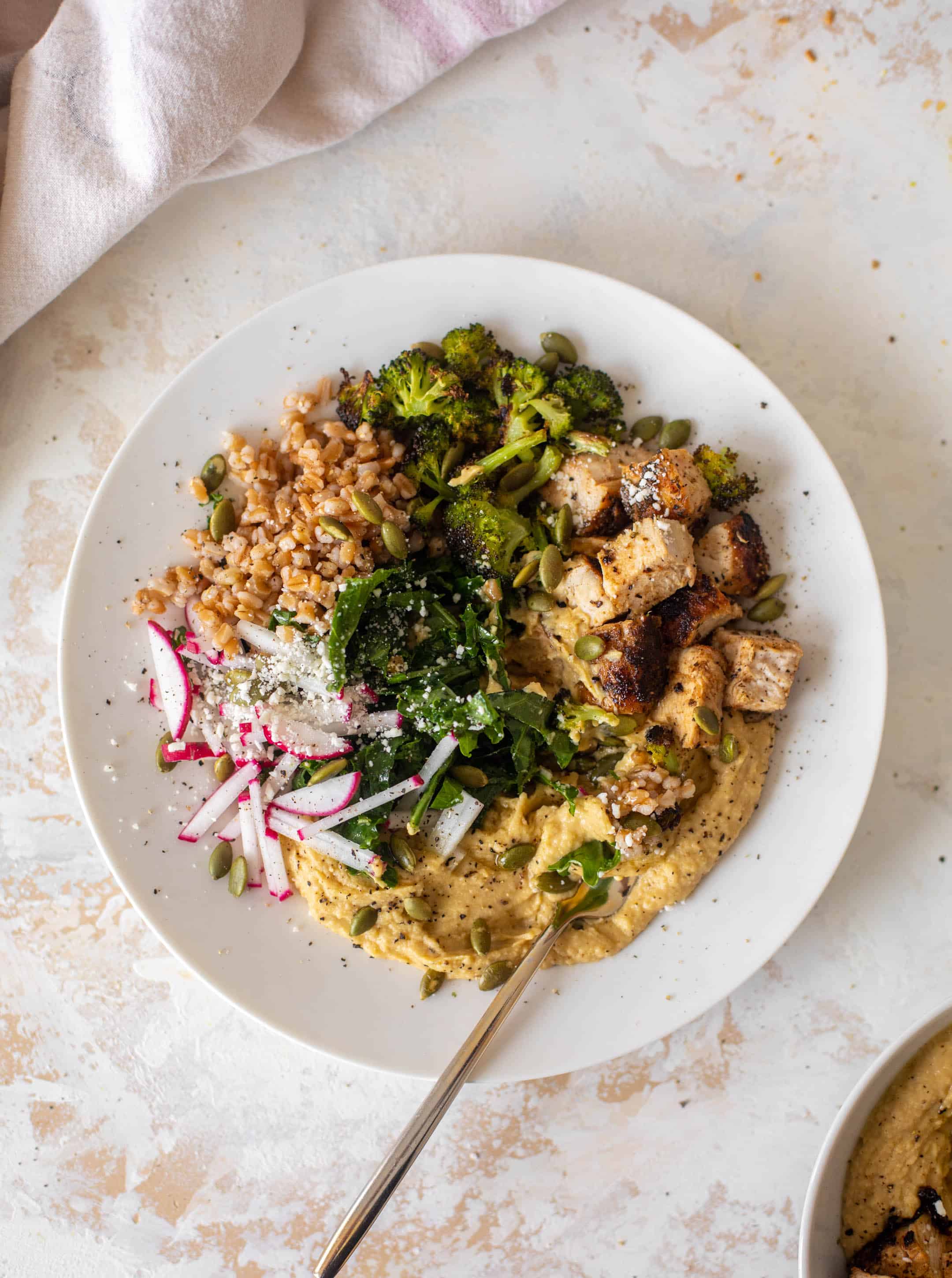 winter hummus bowls