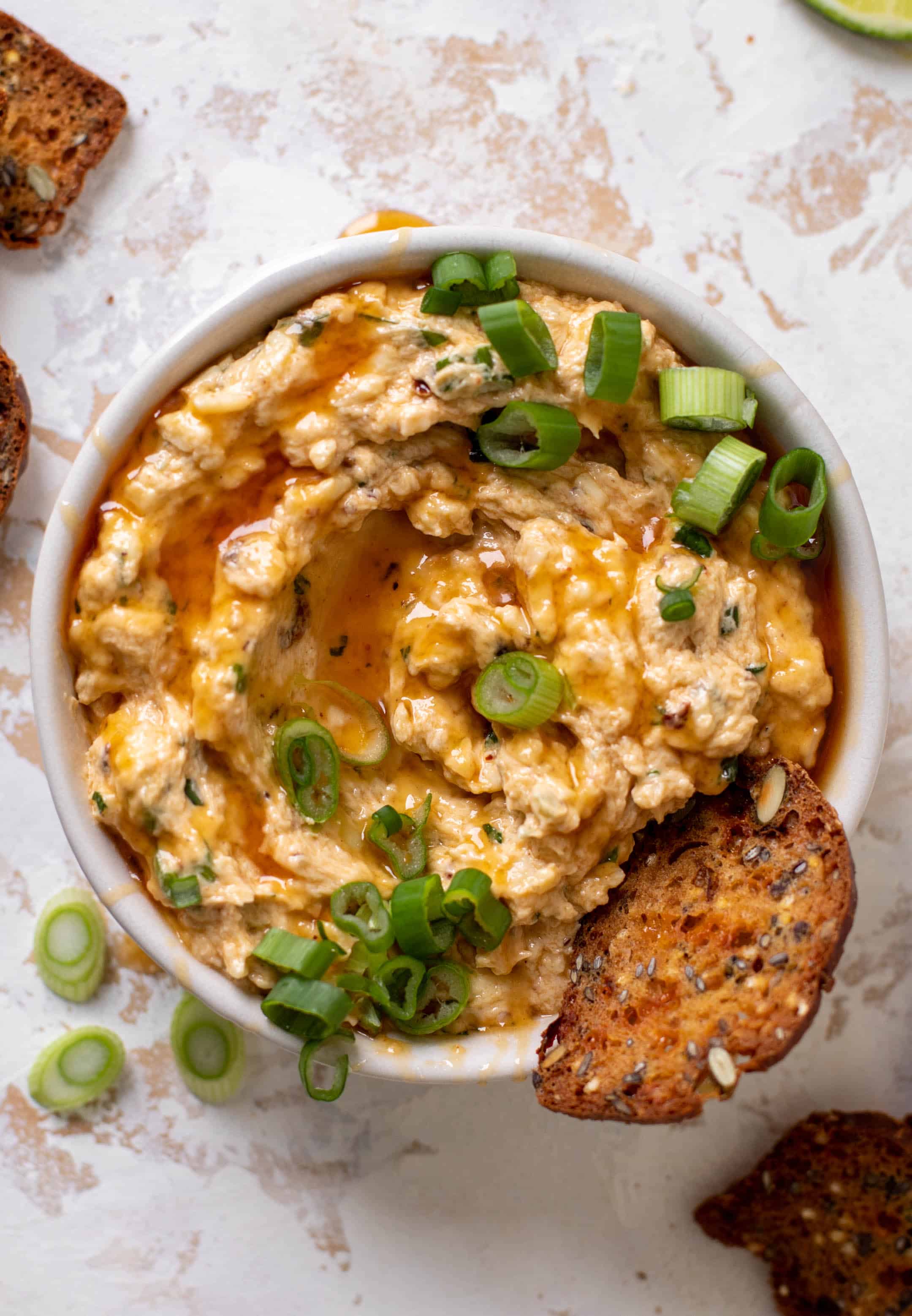 hot honey chili crunch dip