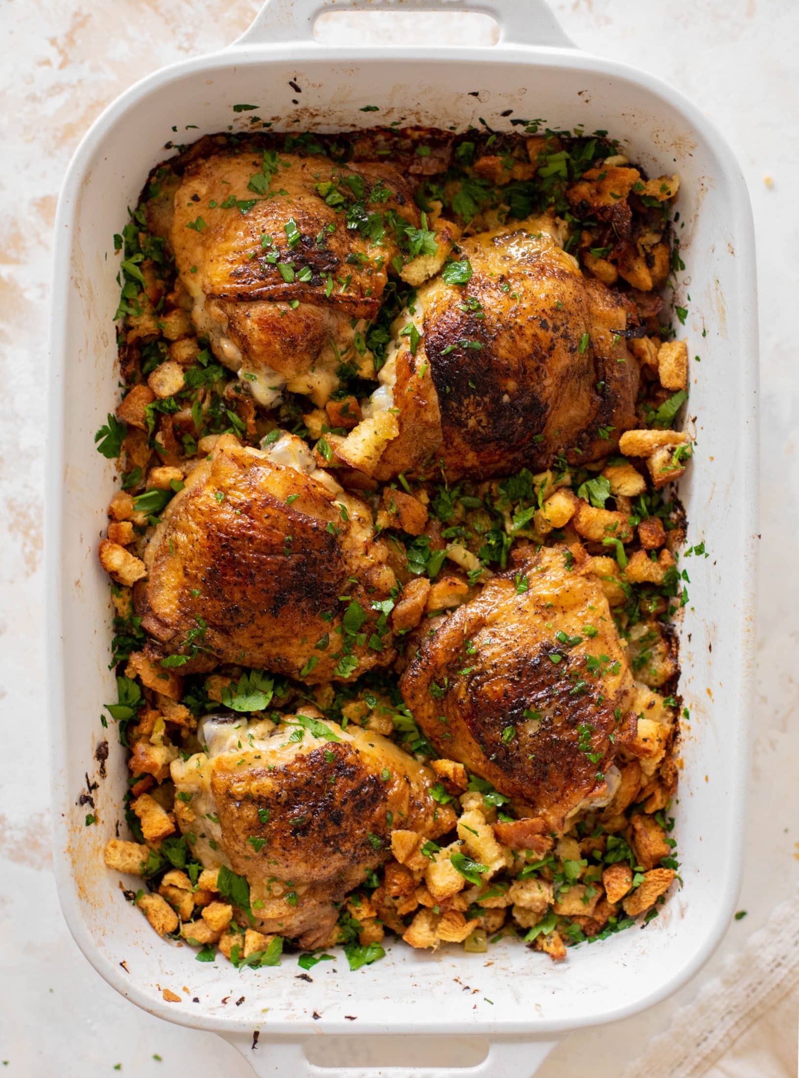thanksgiving chicken and stuffing