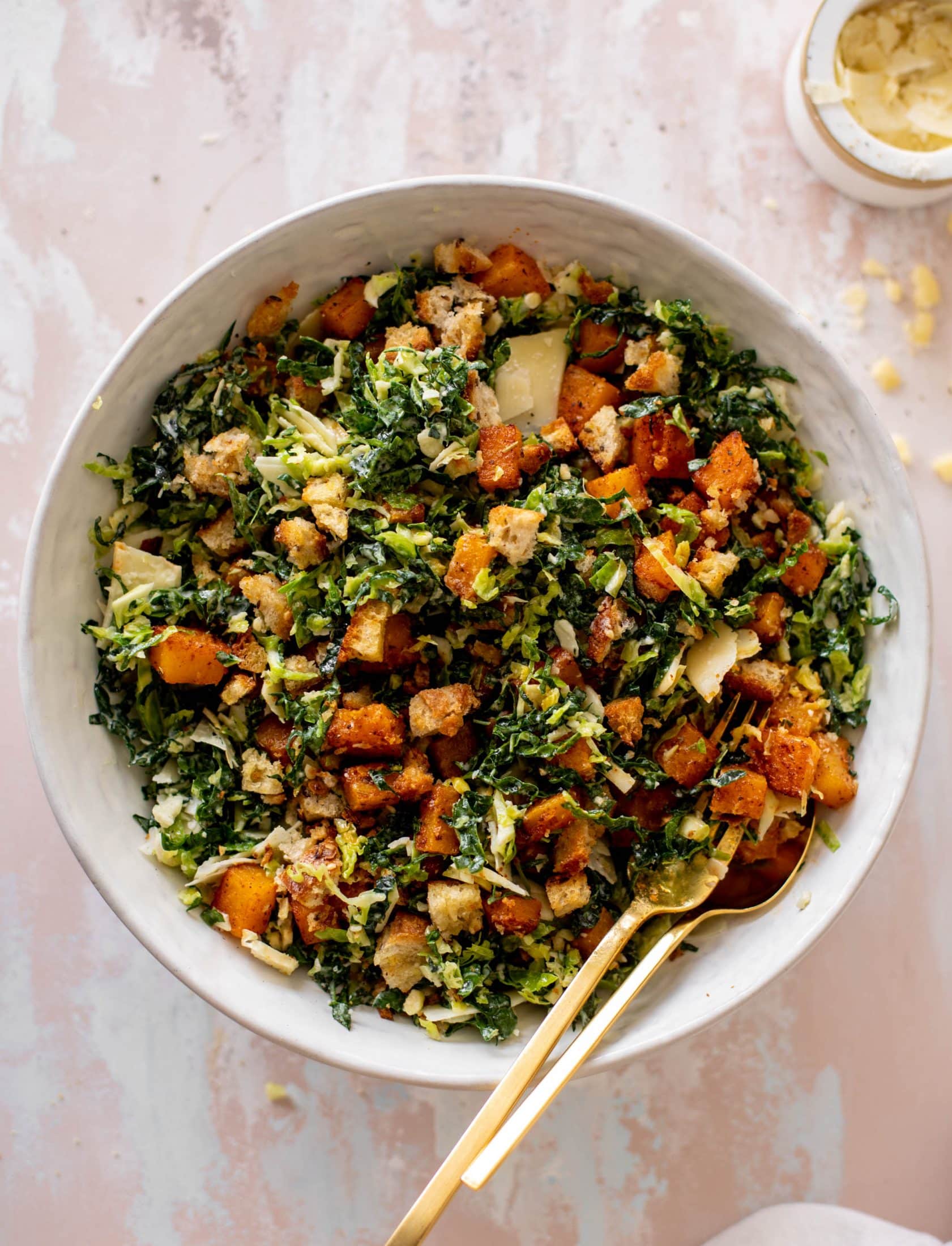 winter Caesar salad