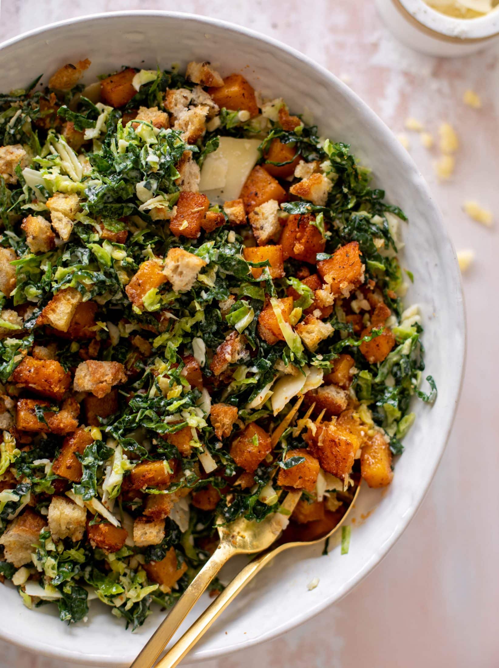 winter Caesar salad