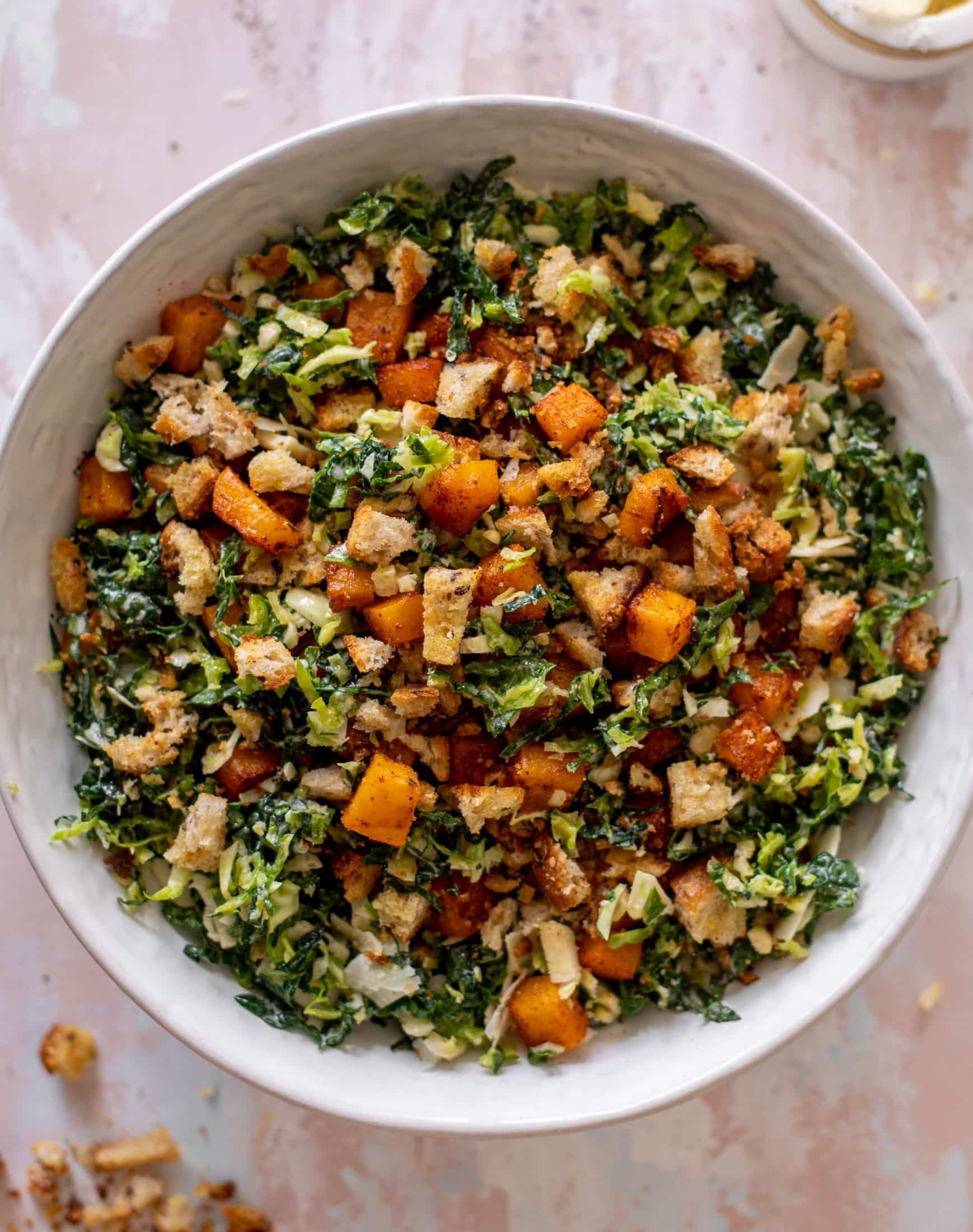 winter Caesar salad