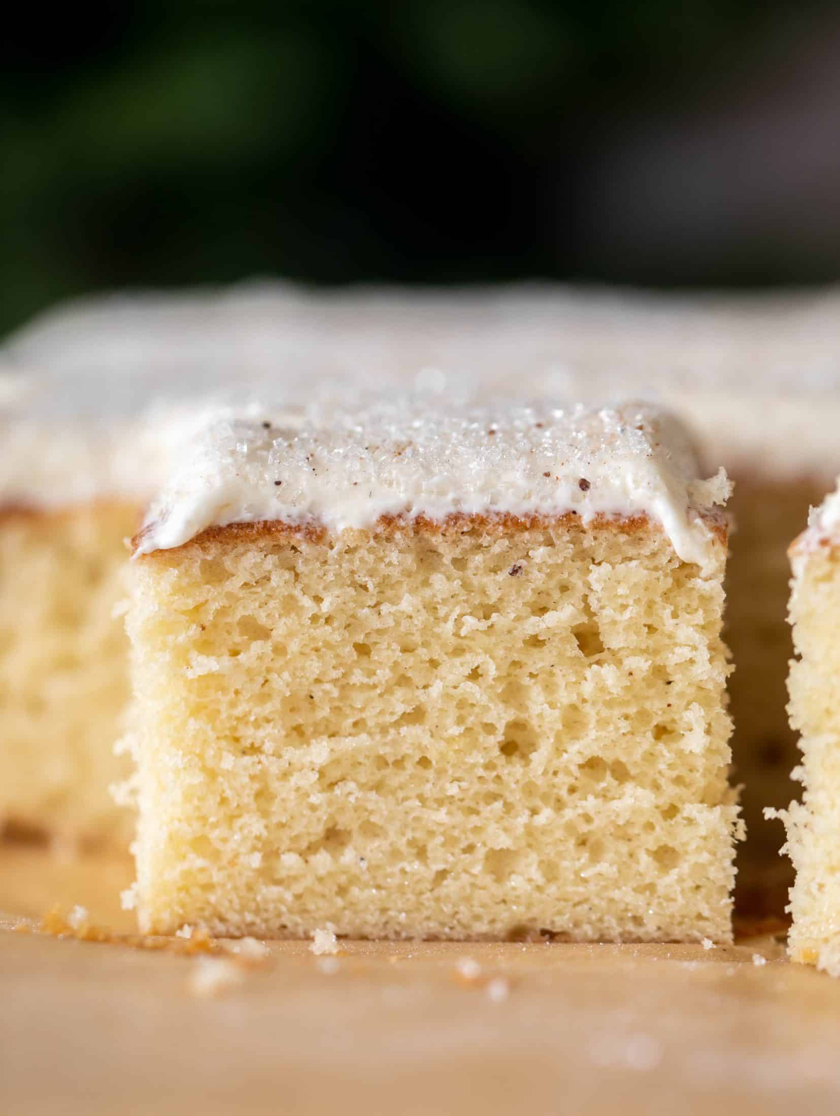 eggnog sheet cake