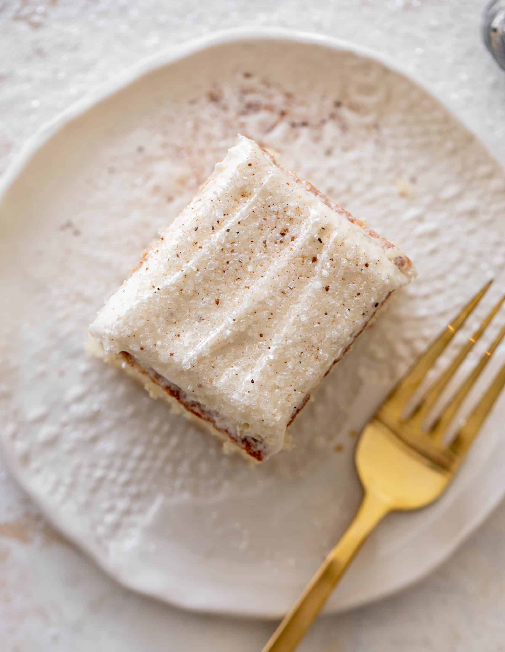 eggnog sheet cake