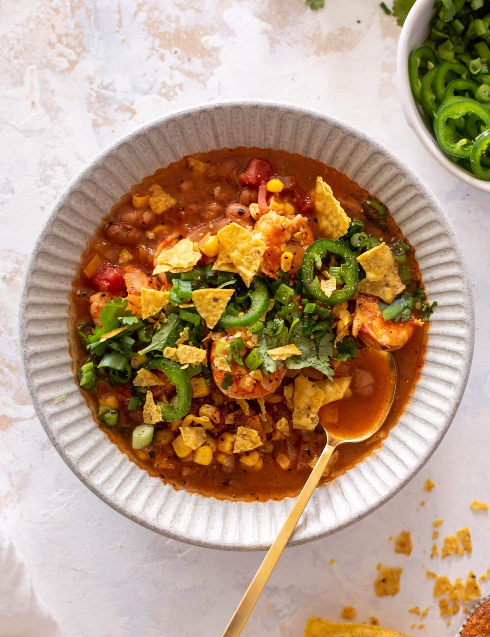 shrimp taco soup