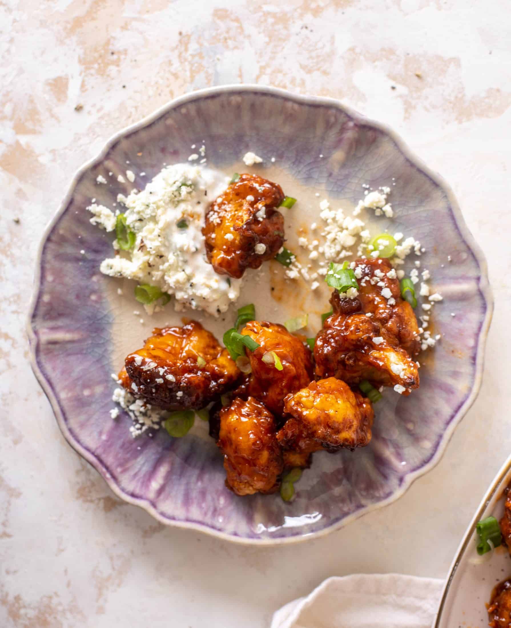 sticky BBQ cauliflower bites
