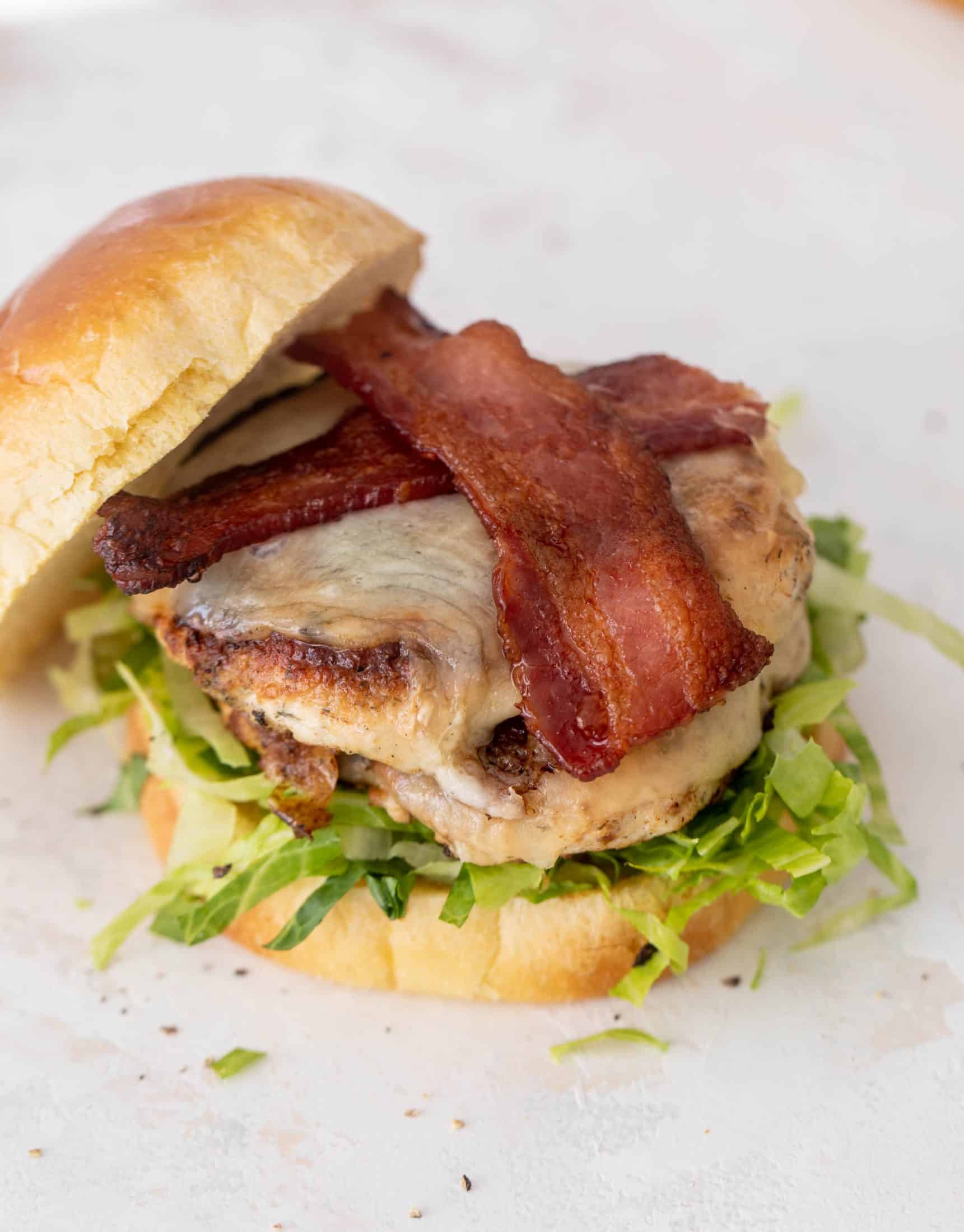 chicken bacon ranch smashburgers
