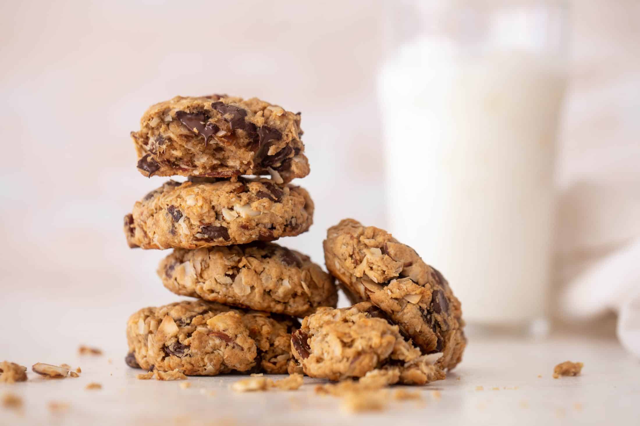 chocolate peanut butter breakfast cookies