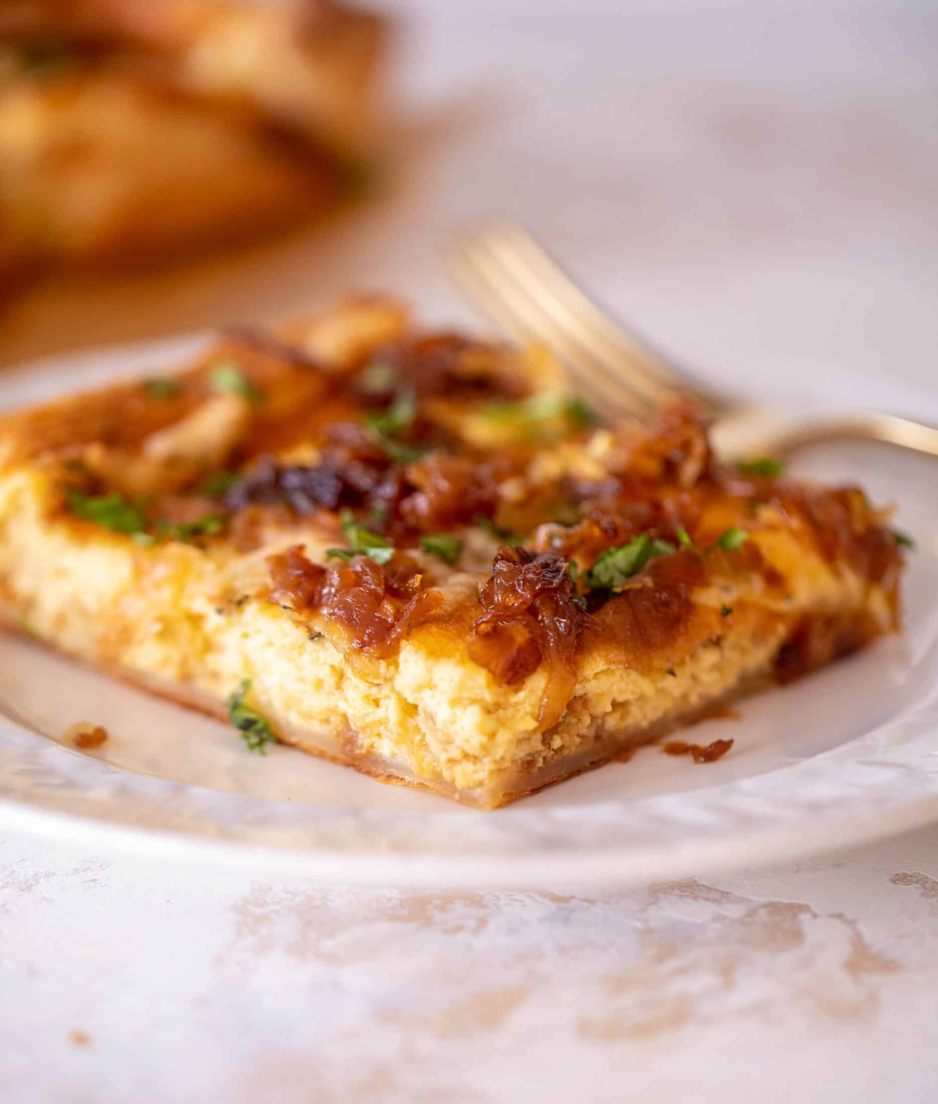 french onion puff pastry quiche