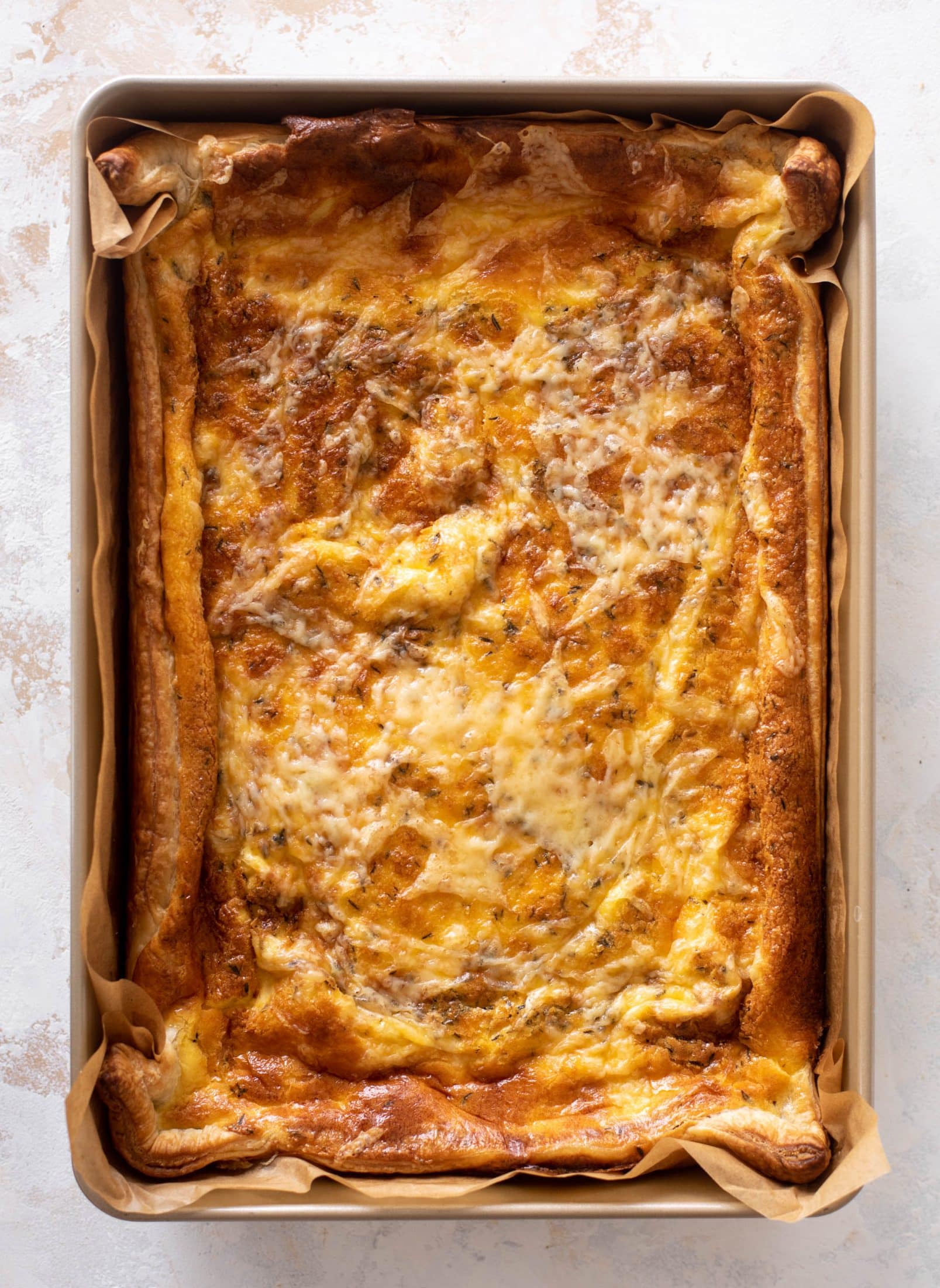 french onion puff pastry quiche