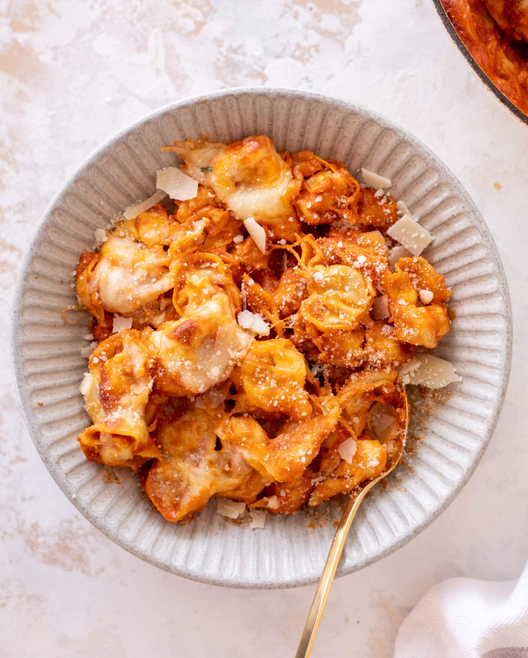 vodka sauce baked tortellini