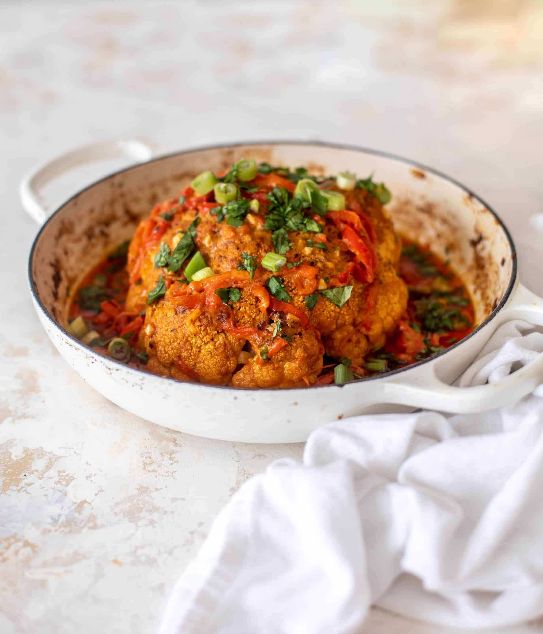 coconut curry whole roasted cauliflower