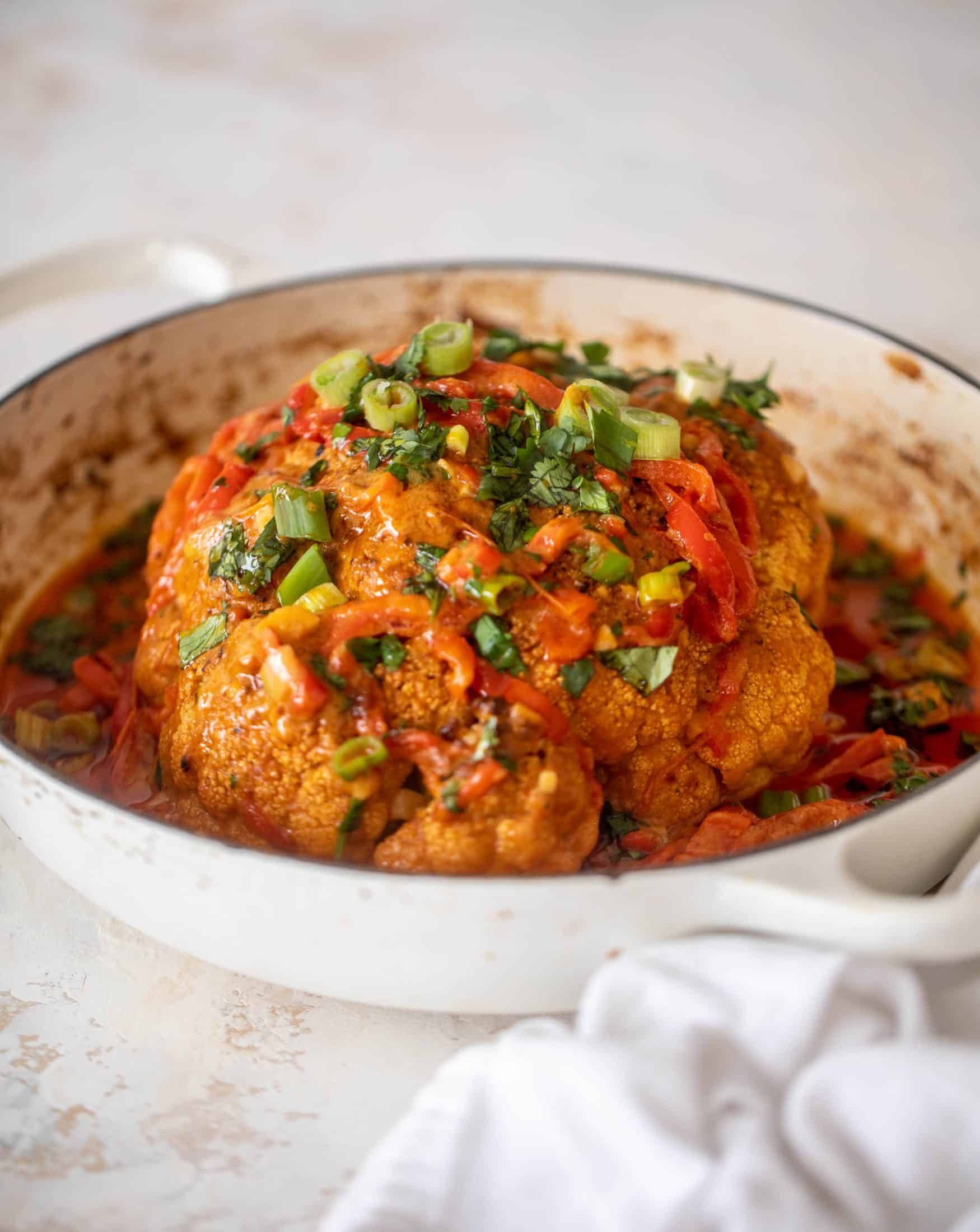 coconut curry whole roasted cauliflower