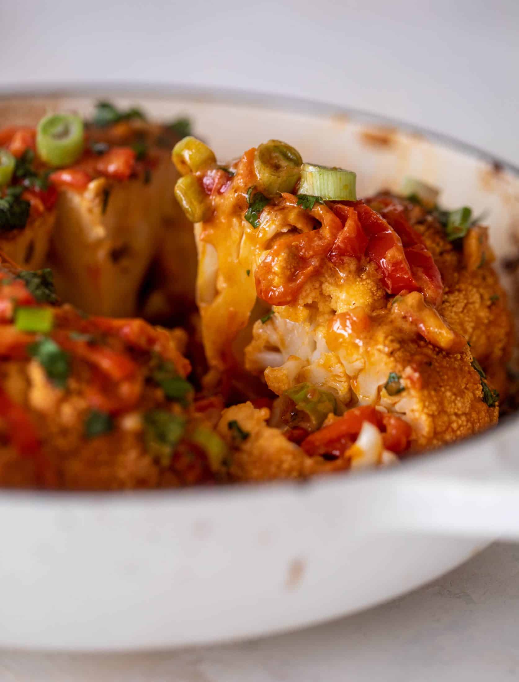 coconut curry whole roasted cauliflower