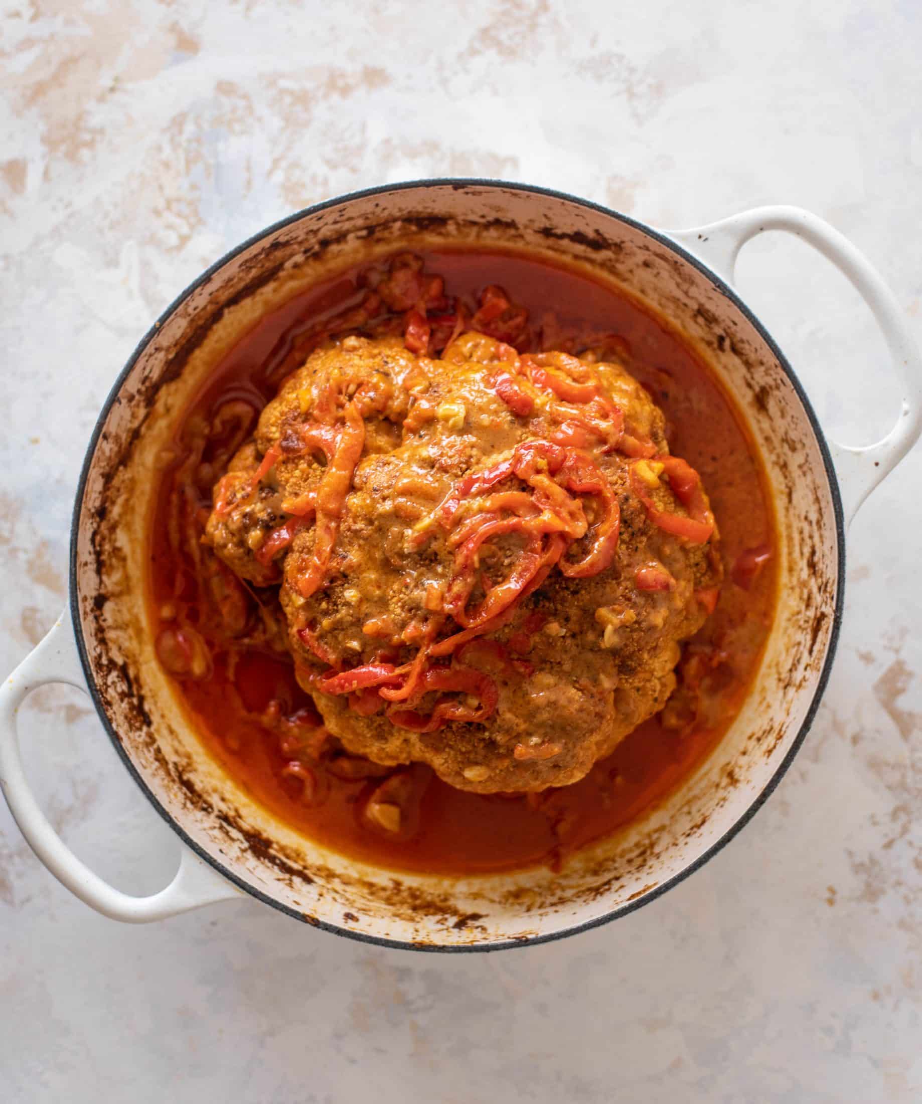 coconut curry whole roasted cauliflower