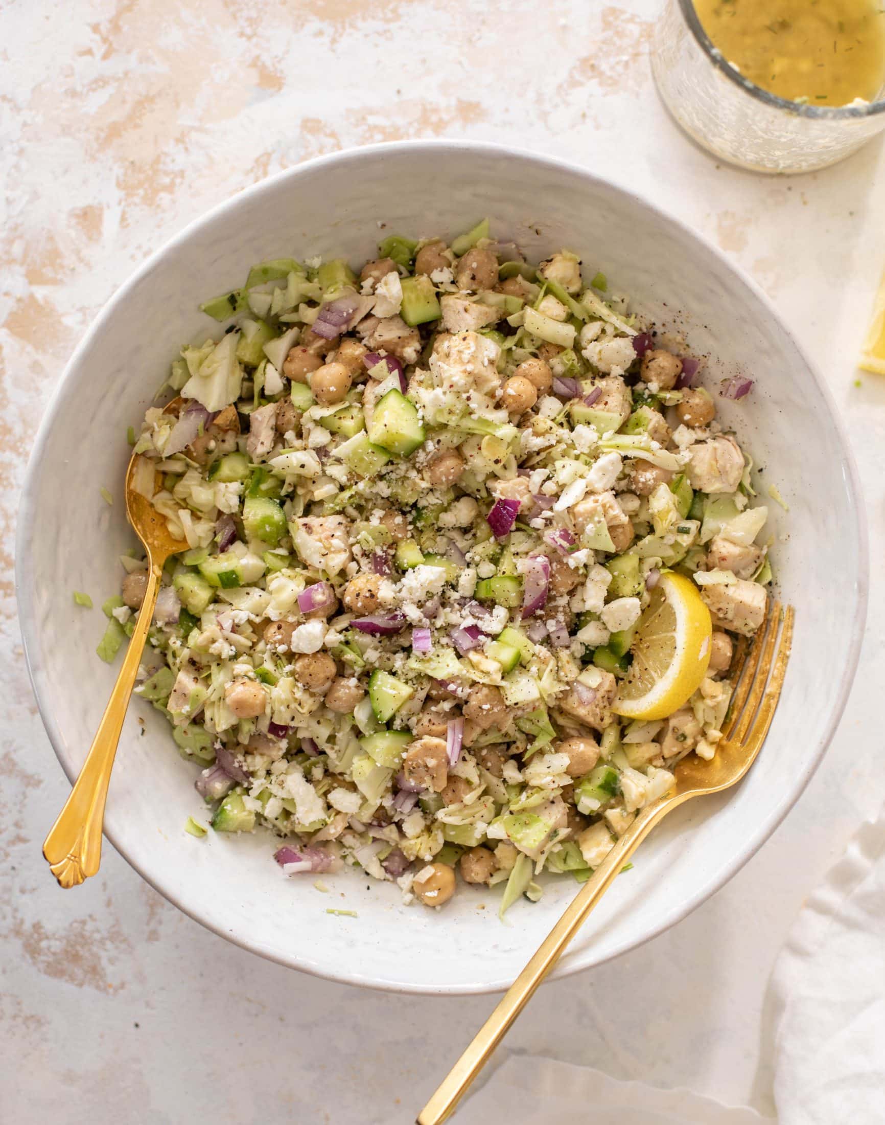 lemony chicken chopped salad