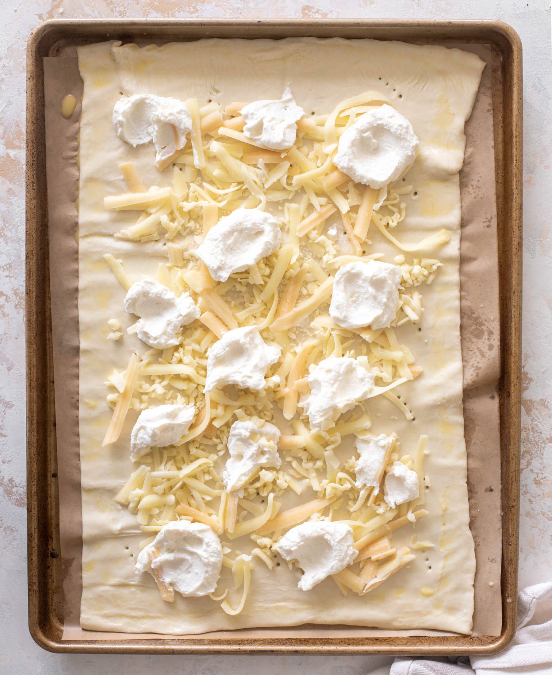tomato ricotta hot honey tart