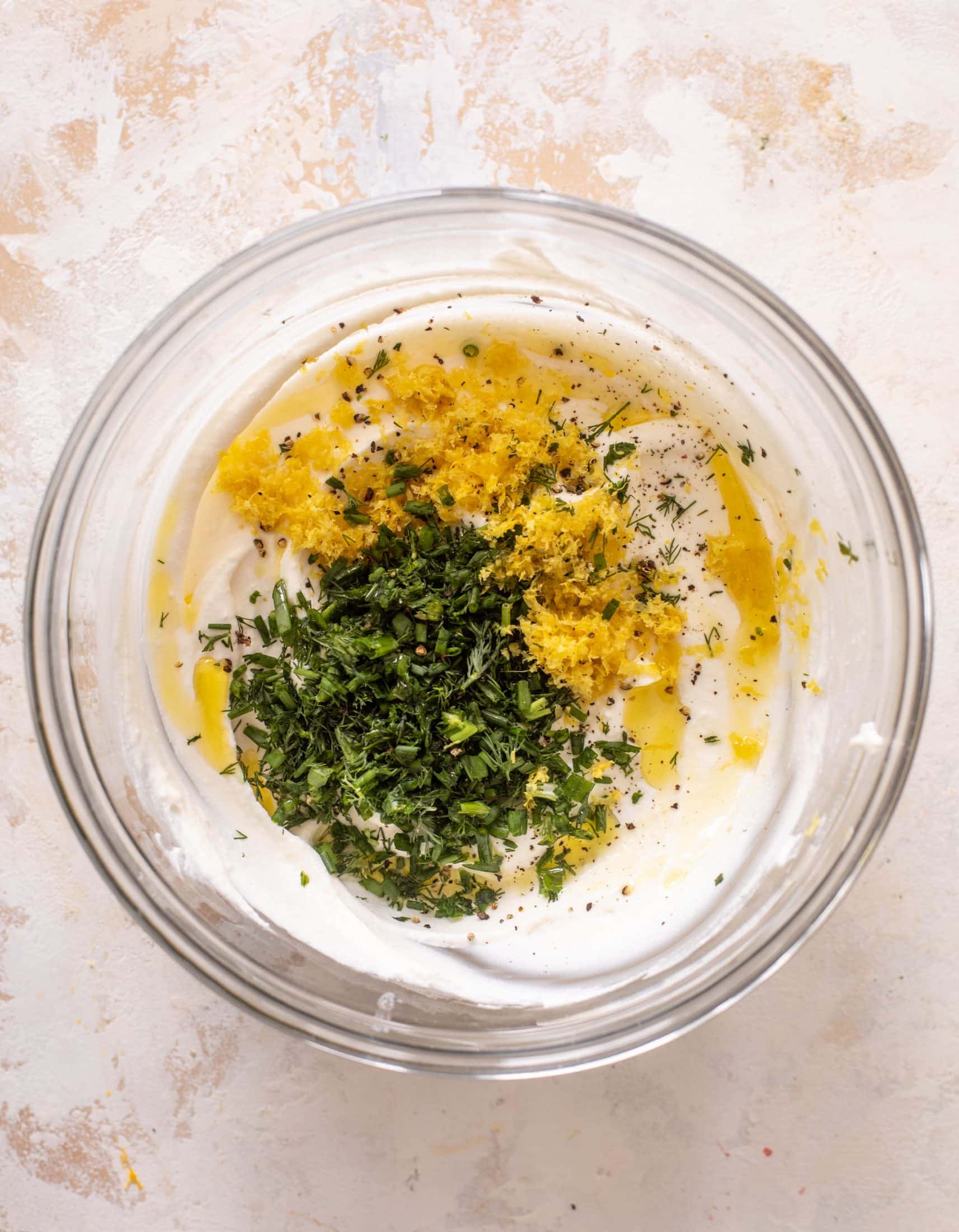 lemon herb ricotta with grilled bread