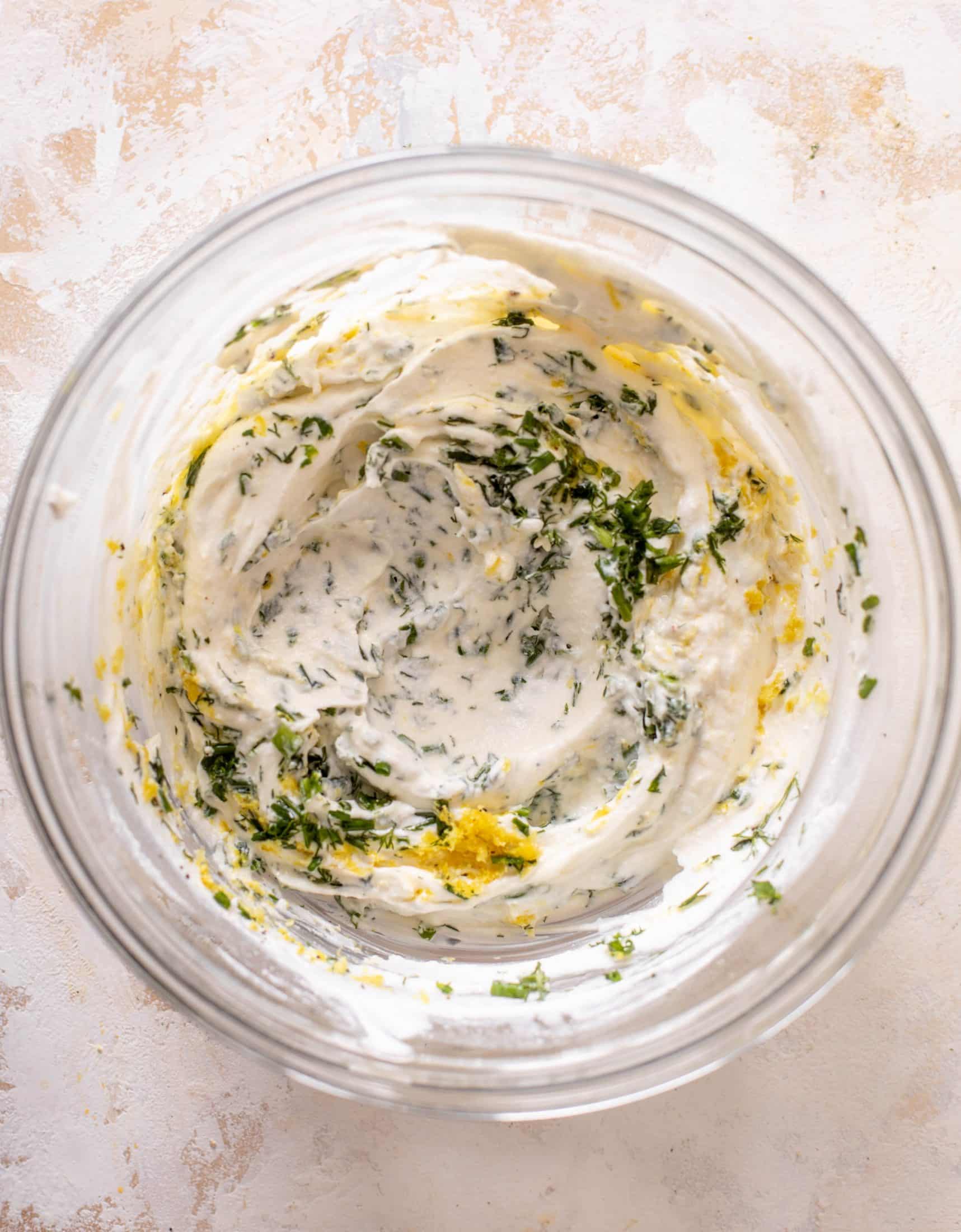 lemon herb ricotta with grilled bread